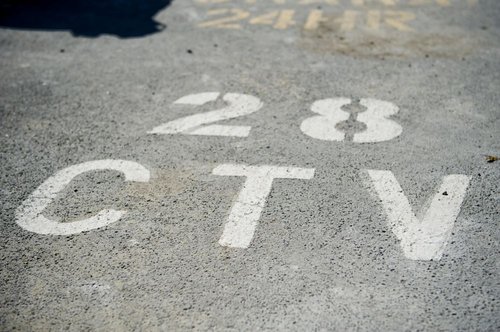 New Zealand Defence Force Photograph of the CTV car park label